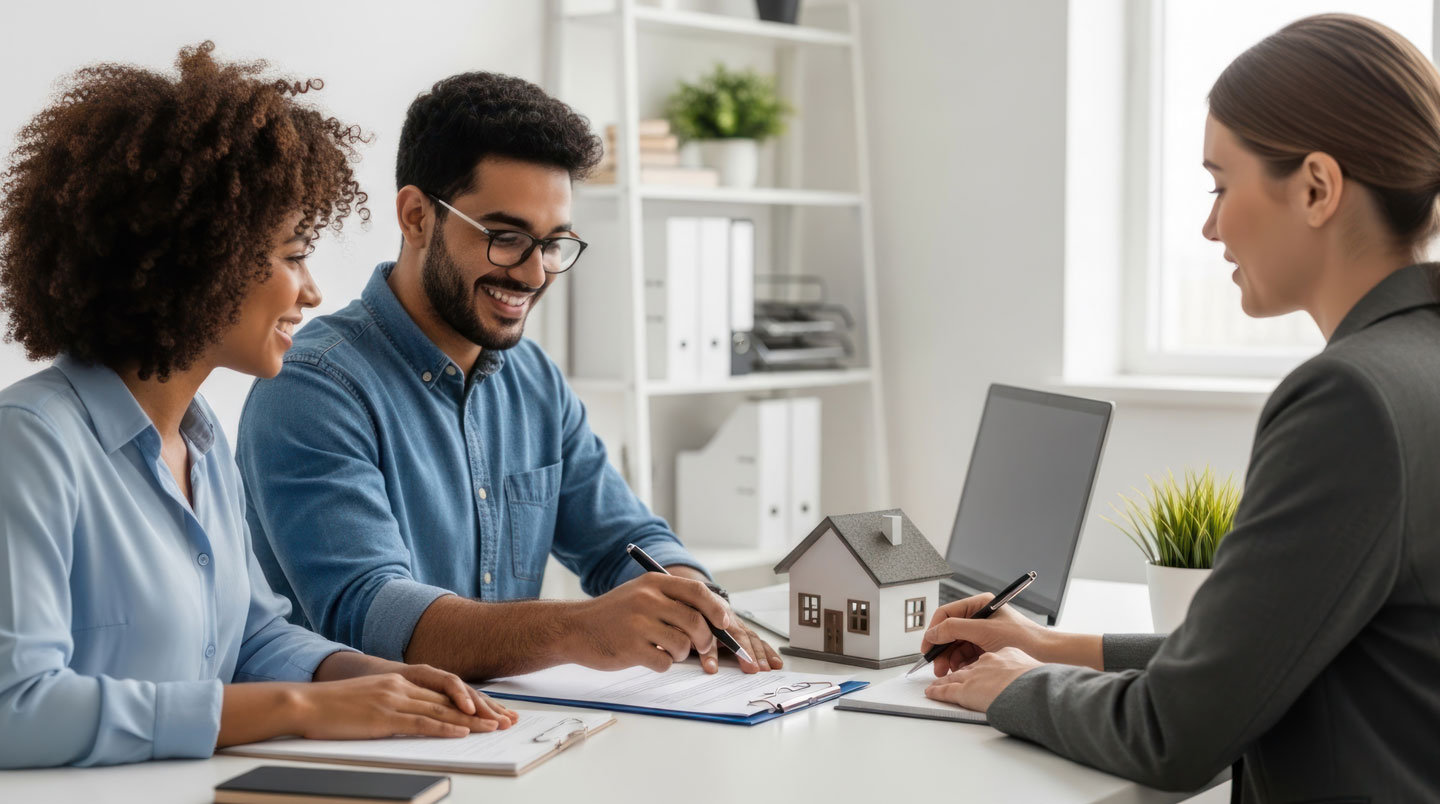 Une personne en train d'examiner des documents financiers et un relevé de compte pour préparer son apport immobilier